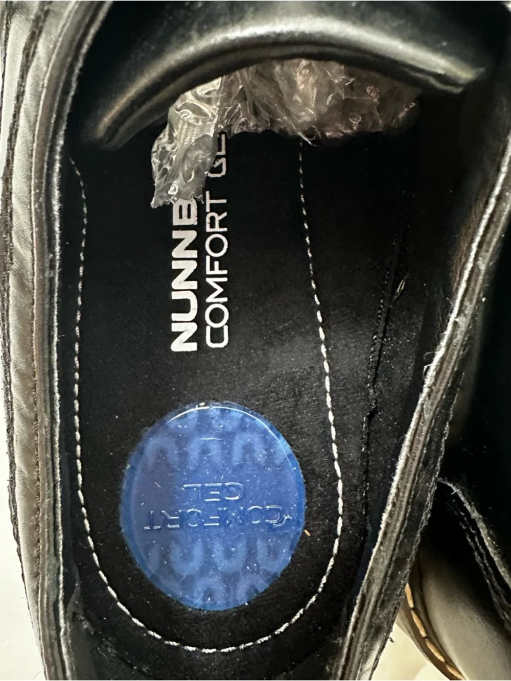 Nunn Bush Black Leather Derby Shoes with Contrasting‎ Brown Welt